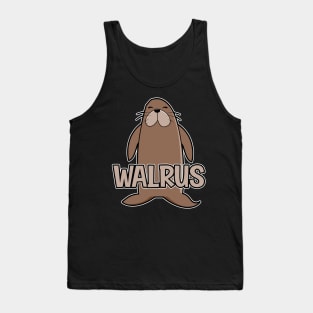 Walrus Text Funny Tank Top